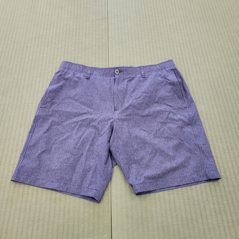 UNDER ARMOUR Men's Size 38 Golf Vented Shorts Dark Blue 4 Way Stretch Sports